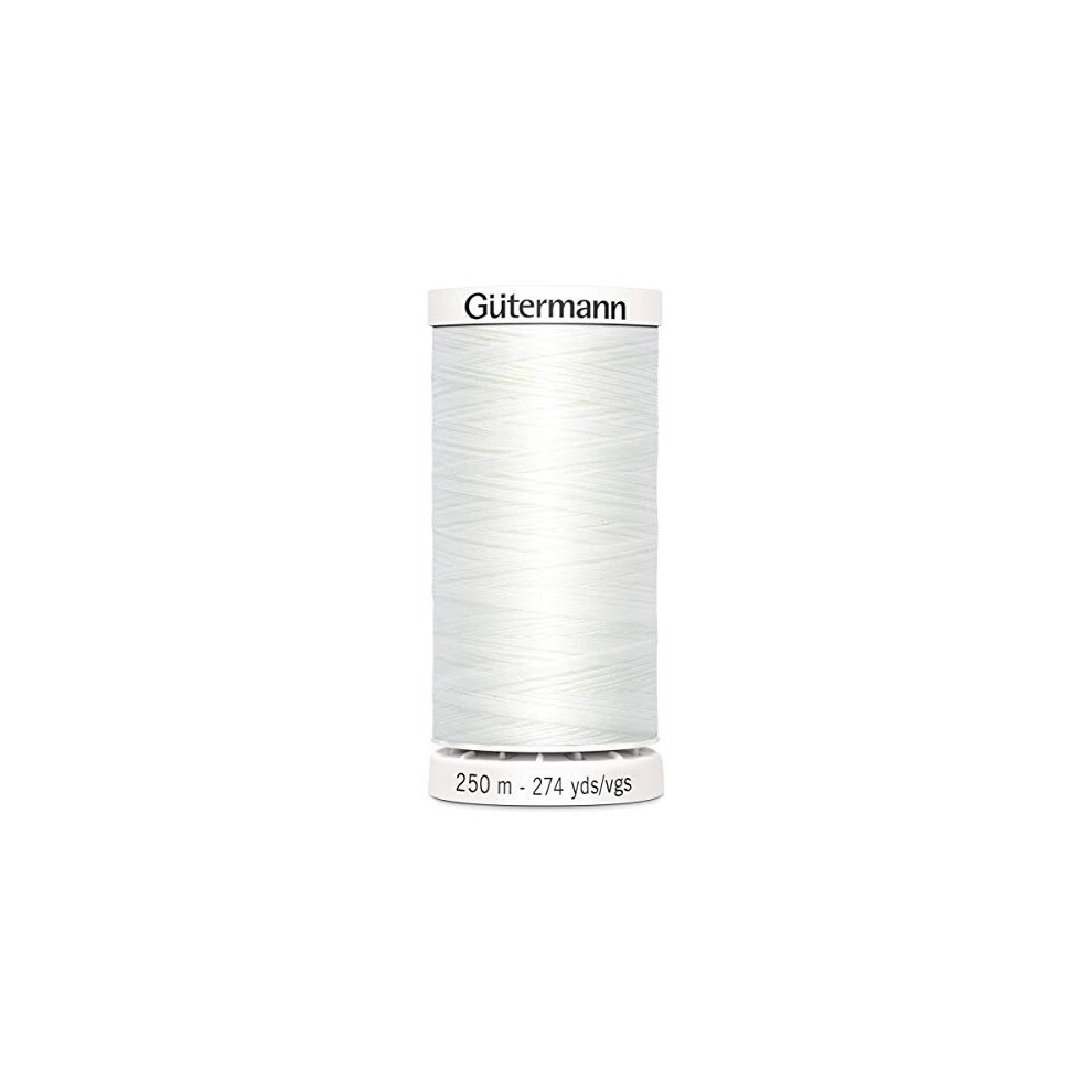 Gutermann Sew-All Thread, Polyester, White, 250 m