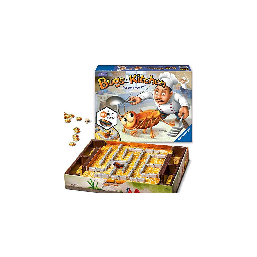 Ravensburger 22261 Bugs in The Kitchen Board Game for Kids Age 6 Years and Up-Catch The Hexbug Nano