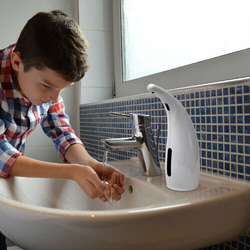 Touchless IR Sensor Automatic Soap Dispenser Liquid Bathroom Kitchen Hand Wash 2