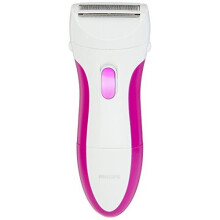 Philips SatinShave Essential Battery Lady Shaver with Bikini Attachment, Cordless and Waterproof, Instant, Painless Hair Removal, HP6341/02
