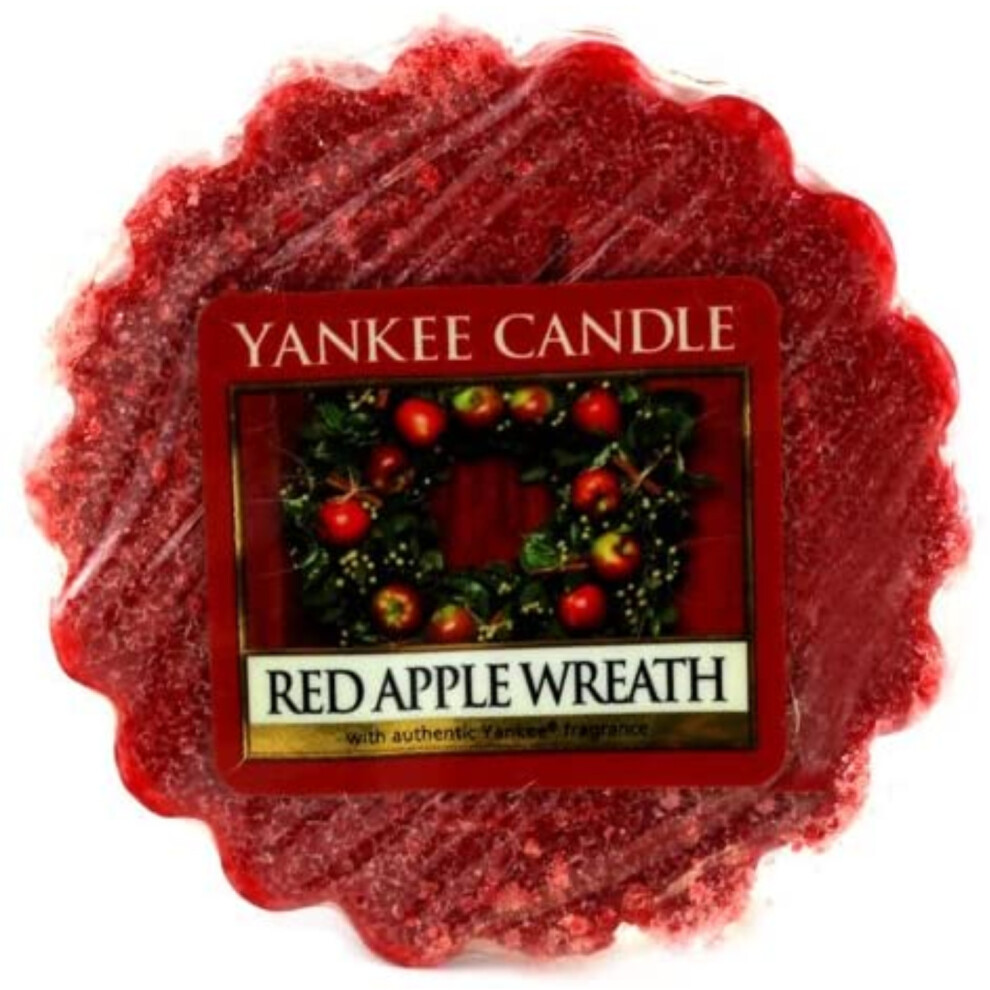 Yankee Candles Waxing Melts Tarts Red Apple Wreath