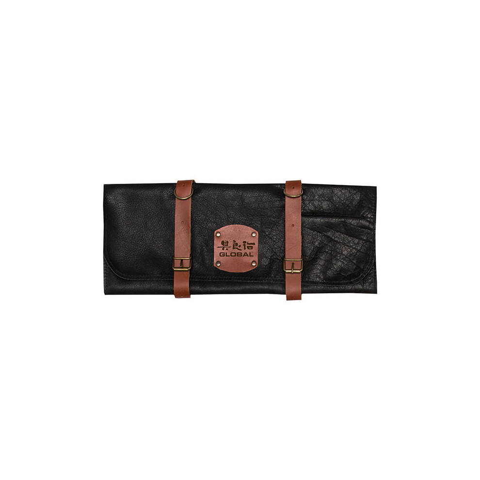 Global GL-458710 Deluxe Leather Case for 10 Knives