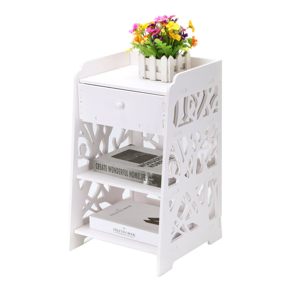 (Birds) Bedside Table Cabinet Chest of Drawers Nightstand