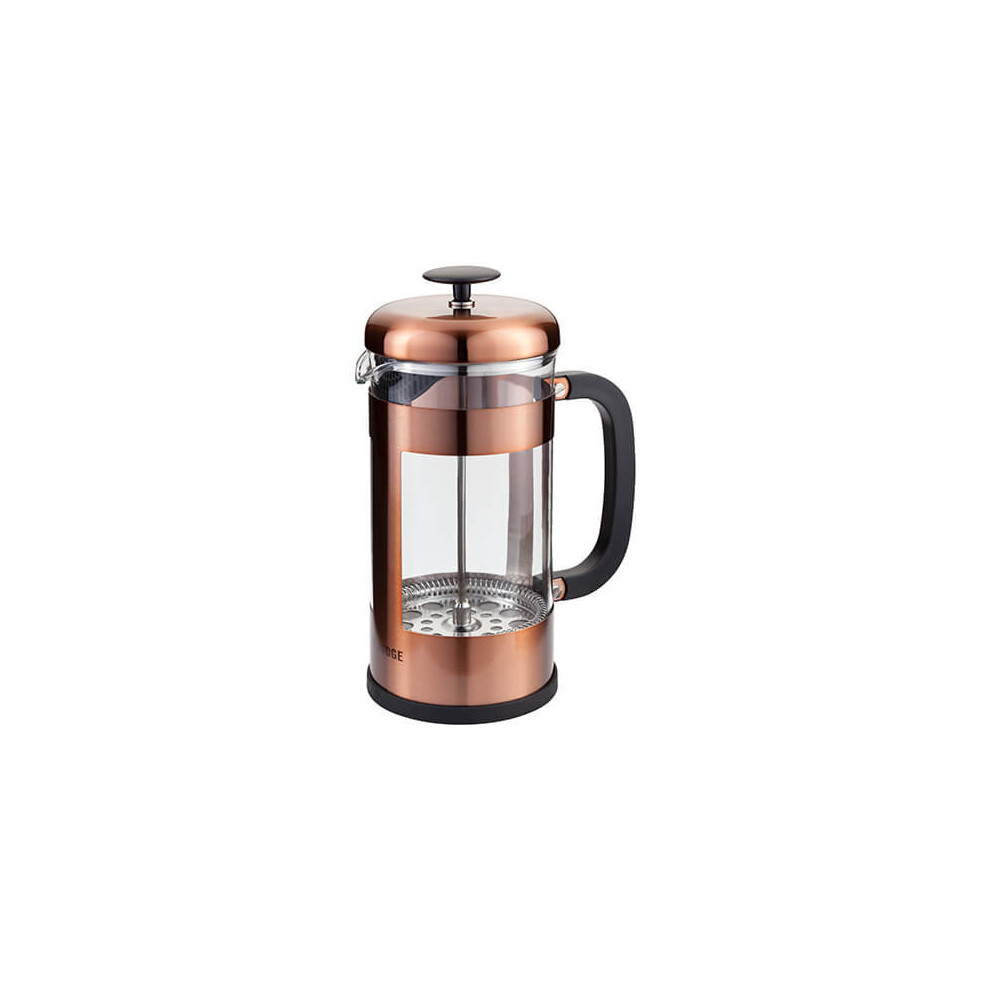 Judge 8 Cup Glass Cafetiere Copper