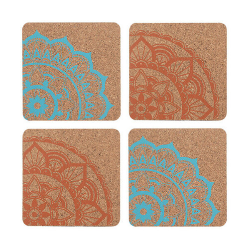 Typhoon Typhoon World Foods Set 4 Cork Coasters