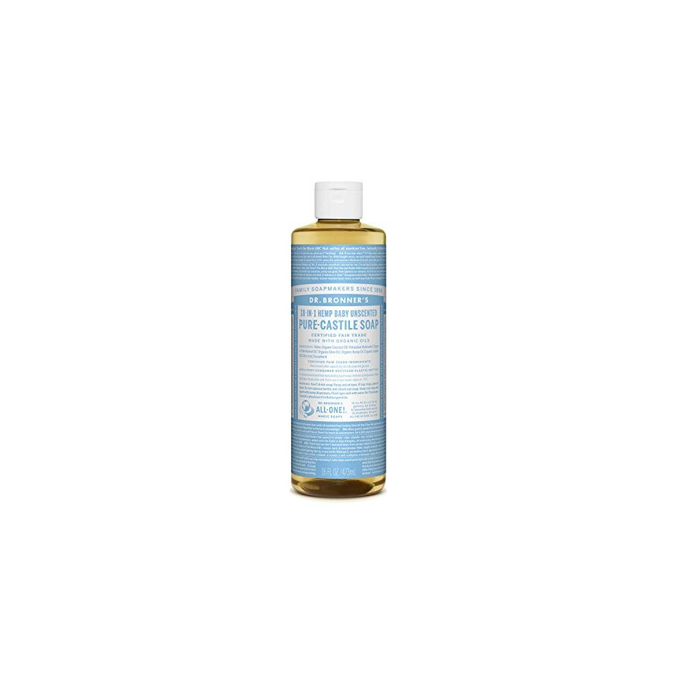 Dr Bronner Organic Baby Mild Castile Liquid Soap 473 ml