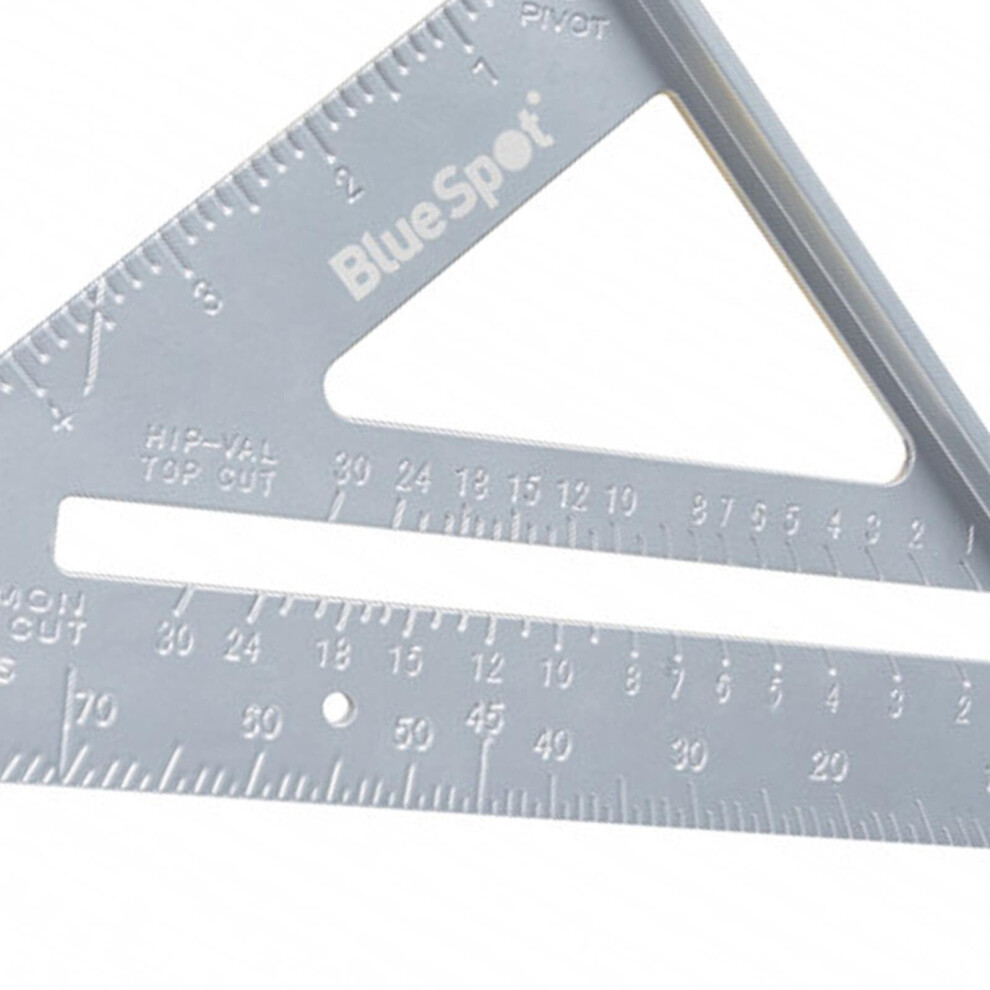 BlueSpot 150mm 6" Aluminium Speed Square, Roofing Rafter Angle Measure Guide