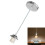 (Sliver) E27 Screw Rose Ceiling Light Fabric Flex Pendant 1