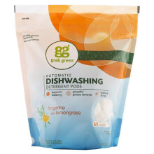 Grab Green, Automaattinen Pöytäliina Pesuaine Pakkaus Tangerine with Lemongrass 60 Loads 2 lbs 6 oz (1,080 g)