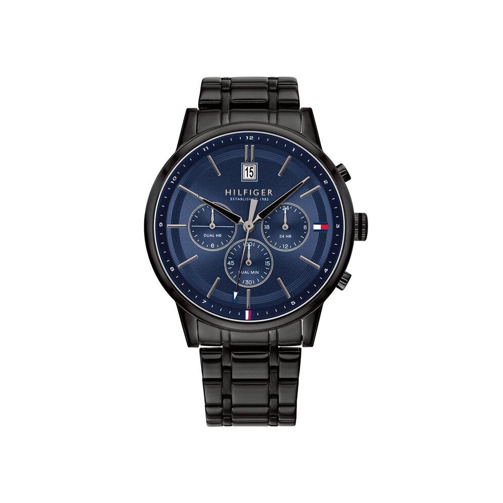 Montre Homme Tommy Hilfiger 1791633 Chronographe Noir/Bleu