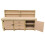 (7ft, Without Back Panel) Wooden Workbench Double Shelf With Drawers and Double Lockable Cupboard Heavy-Duty MDF Top 5