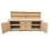 (7ft, Without Back Panel) Wooden Workbench Double Shelf With Drawers and Double Lockable Cupboard Heavy-Duty MDF Top 4
