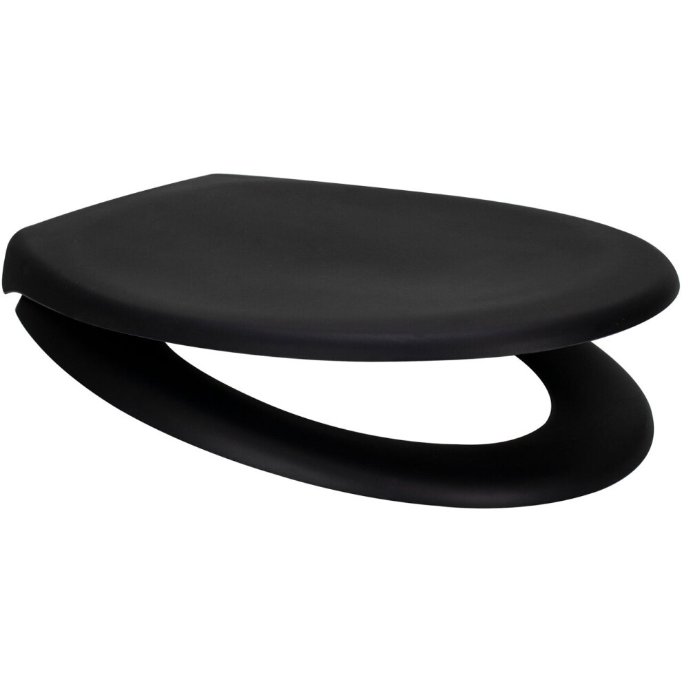 (Matt Black) Slow Close Toilet Seat Quick Release - Matt Finish 5029067843431