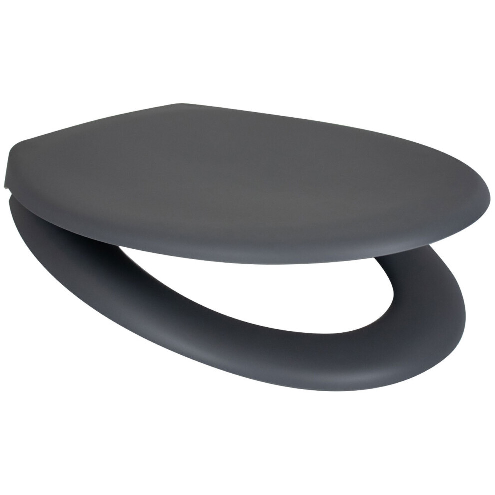 Euroshowers (Matt ) Slow Close Toilet Seat Quick Release - Matt Finish Grey