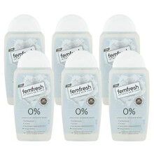 Femfresh 0% Sensitive Intimate Wash - 6 x 250ml Pack