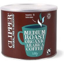 Clipper ORG & FT Instant Freeze Dried Cof Tin 500g x4