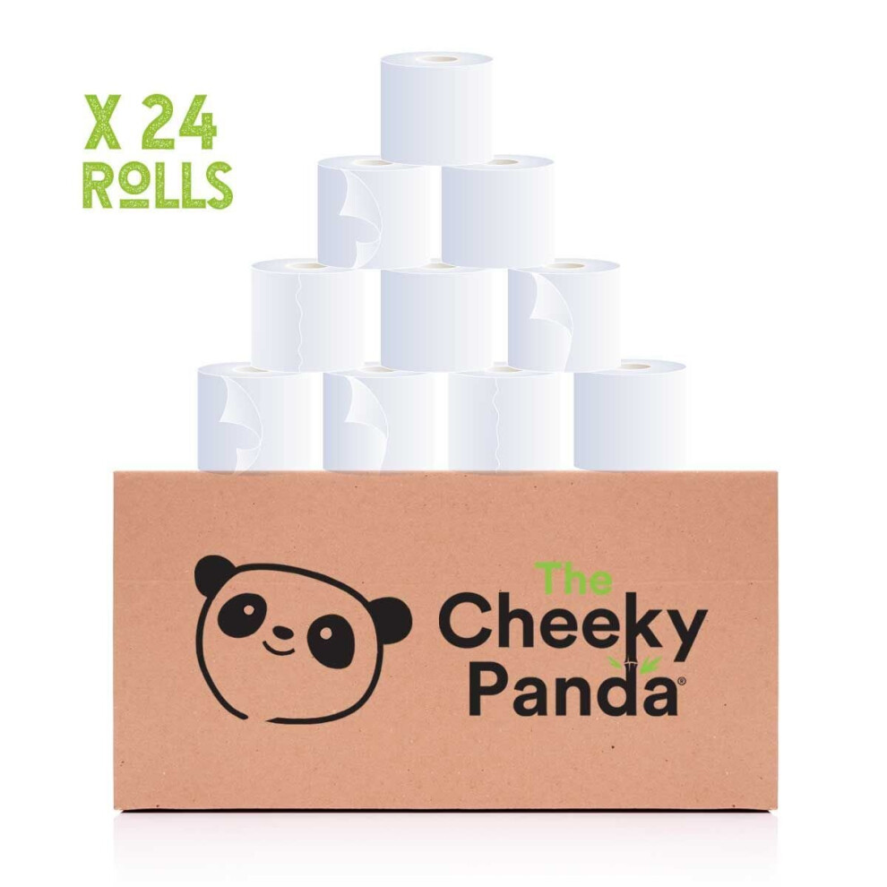 Cheeky Panda Plastic Free Toilet Tissue 3ply 24 Rolls x1