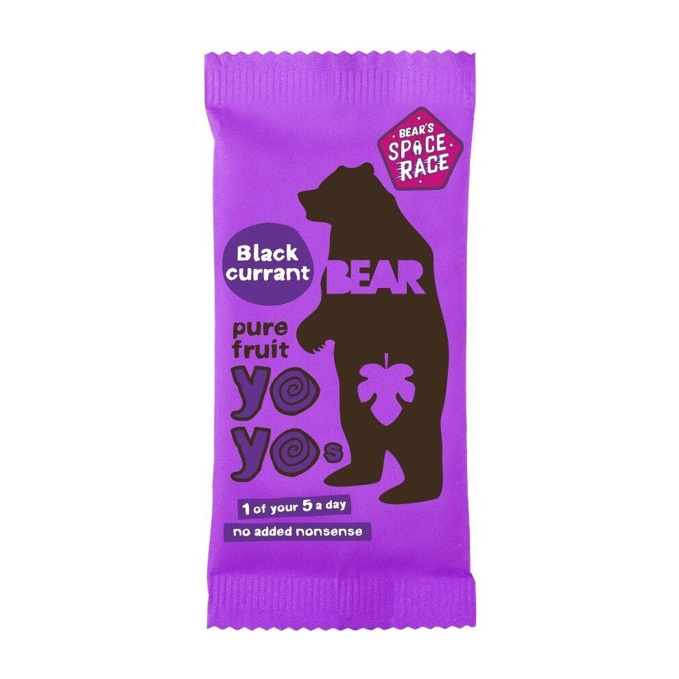 Bear Pure Fruit Blackcurrant Yoyos 20G X18