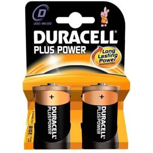 Duracell Duracell Plus B2 Battery (R20 - 1300) D 2's x10