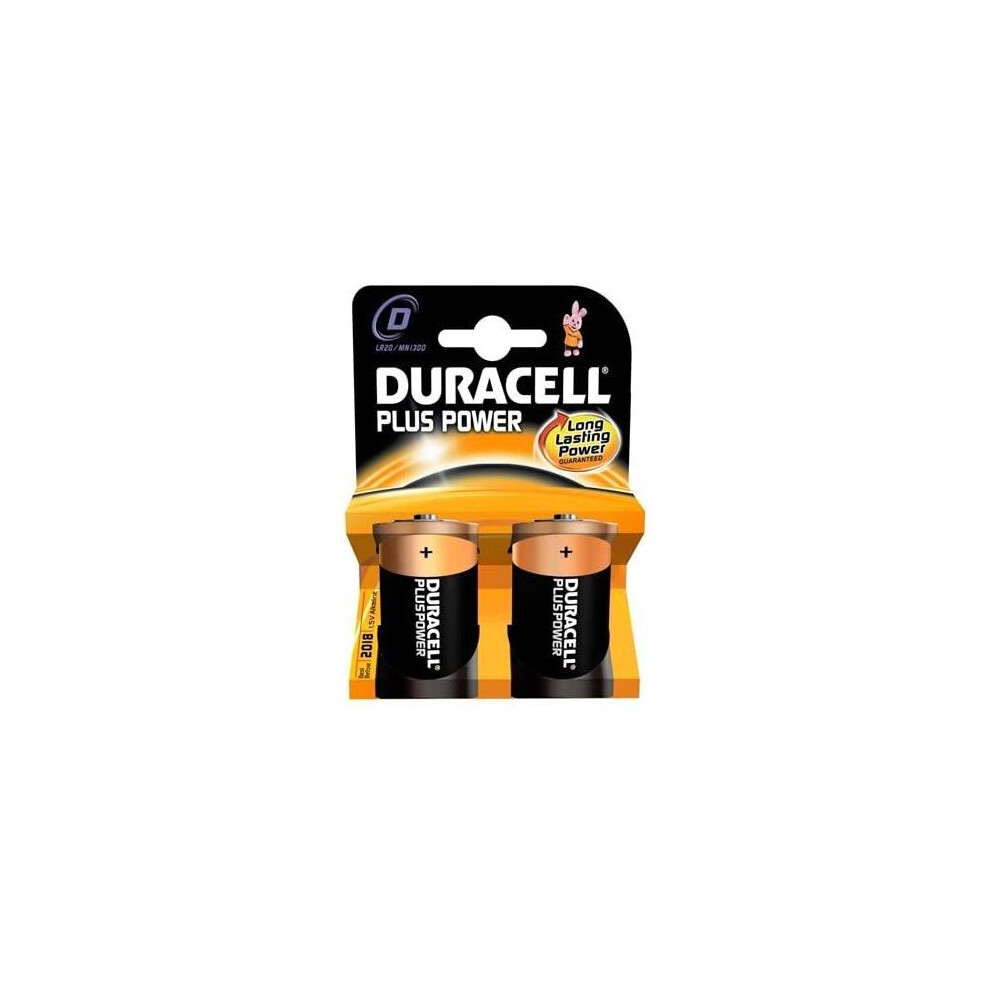 Duracell Plus B2 Battery (R20 - 1300) D 2's x10