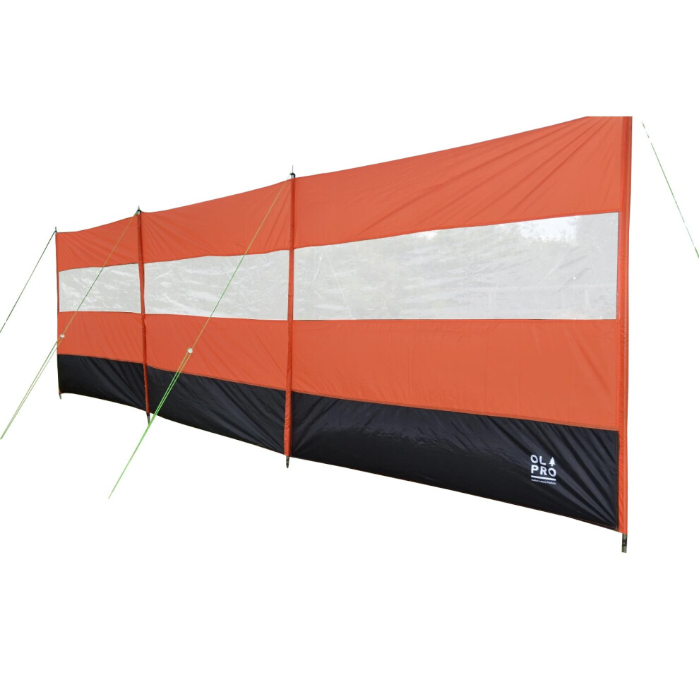 OLPRO Compact Windbreak - Orange & Black
