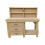(4ft, Without Back Panel) Wooden MDF Tool Cabinet Workbench With Storage Shelf 4