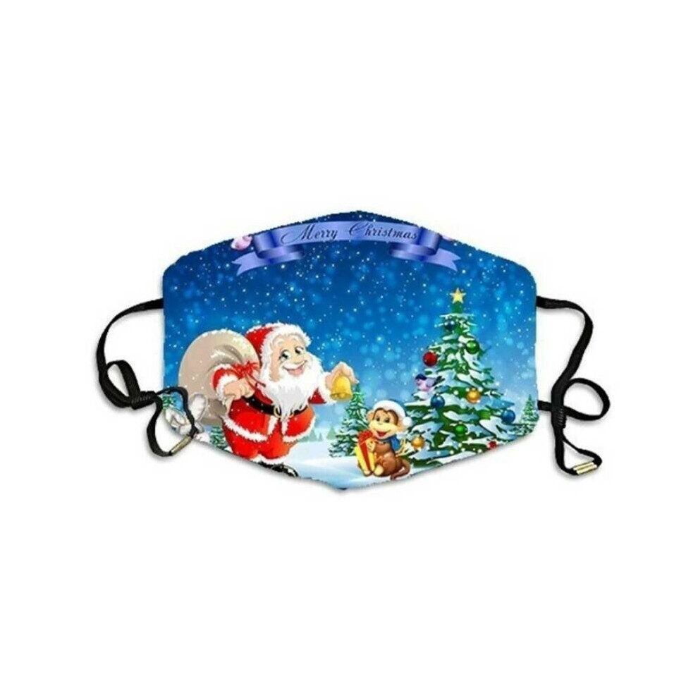 (#4, 22*11.5 Cm) Christmas Face Masks Womens Mens Xmas Mouth Protection Cover Reusable 795340165648