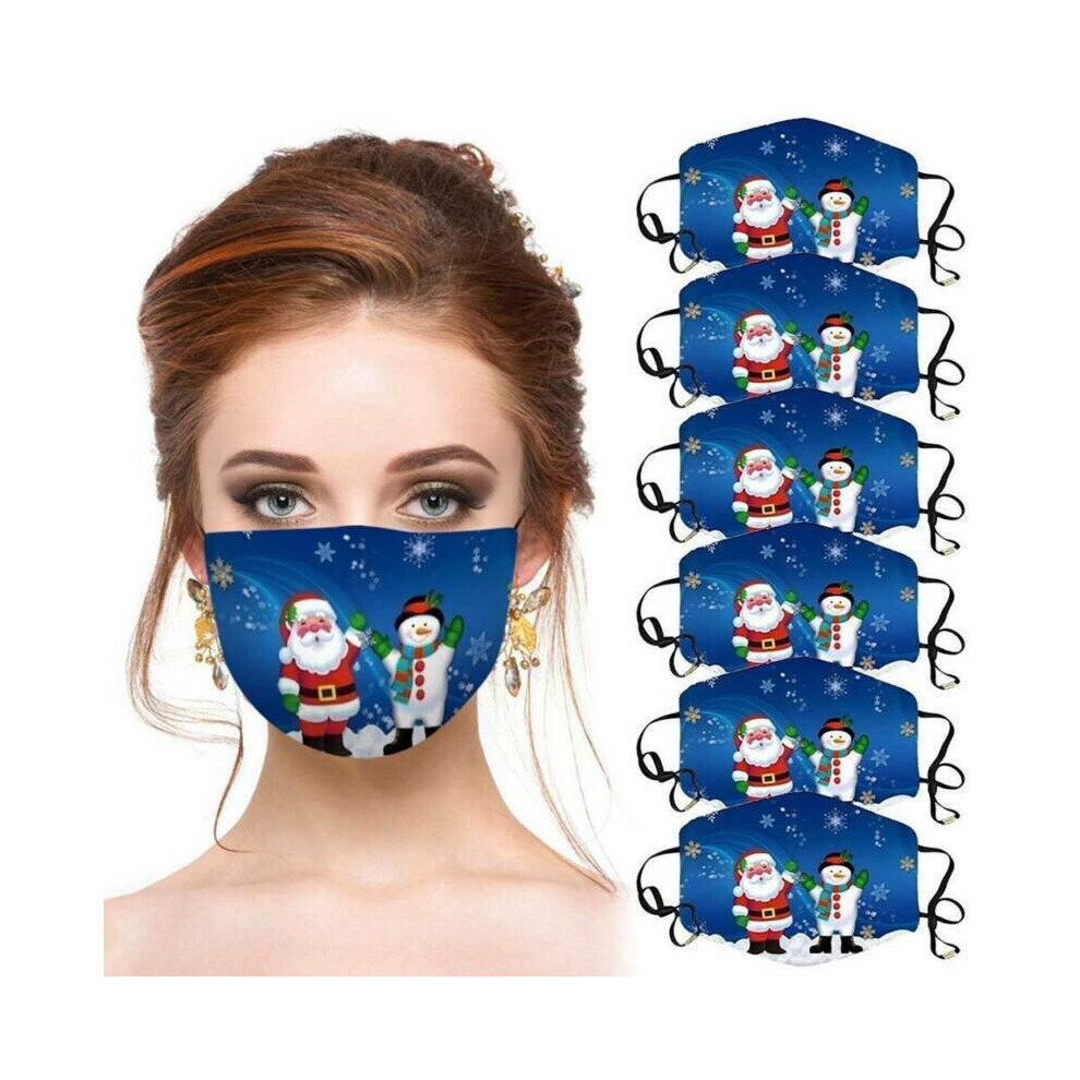 (#9, 22*11.5 Cm) Christmas Face Masks Womens Mens Xmas Mouth Protection Cover Reusable 795340165693