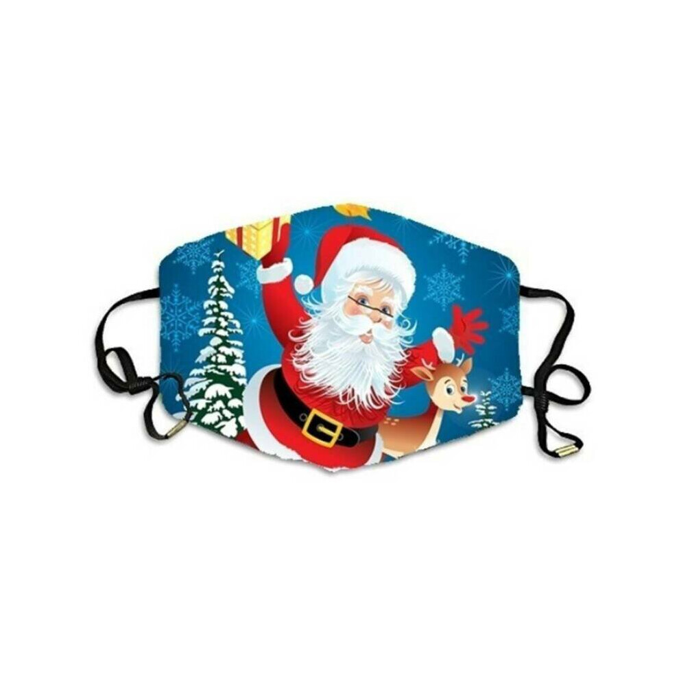(#8, 22*11.5 Cm) Christmas Face Masks Womens Mens Xmas Mouth Protection Cover Reusable 795340165686