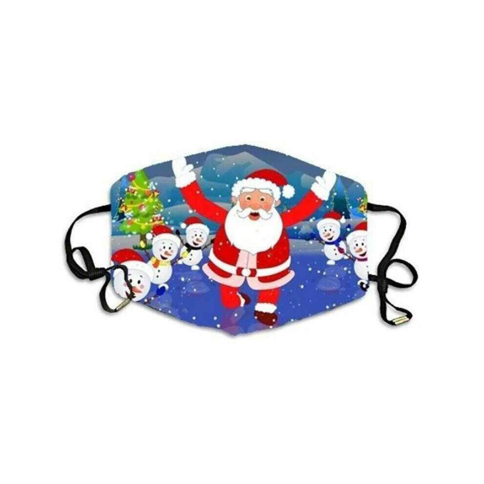 (#10, 22*11.5 Cm) Christmas Face Masks Womens Mens Xmas Mouth Protection Cover Reusable 795340165709