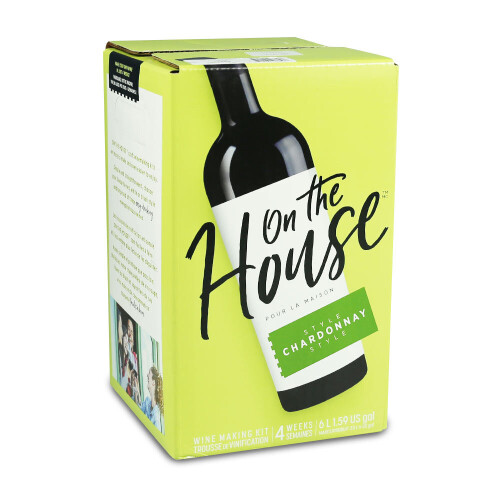 (White, Chardonnay) On The House 30 Bottle Wine Kits