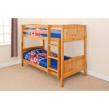 (Pine) Kensington Wooden Bunk Bed with Kerri Mattresses