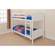 (White) Kensington Wooden Bunk Bed with Kerri Mattresses