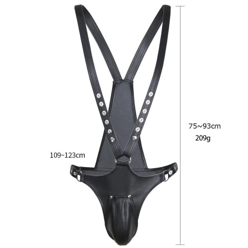 Leather Body Harness Chastity