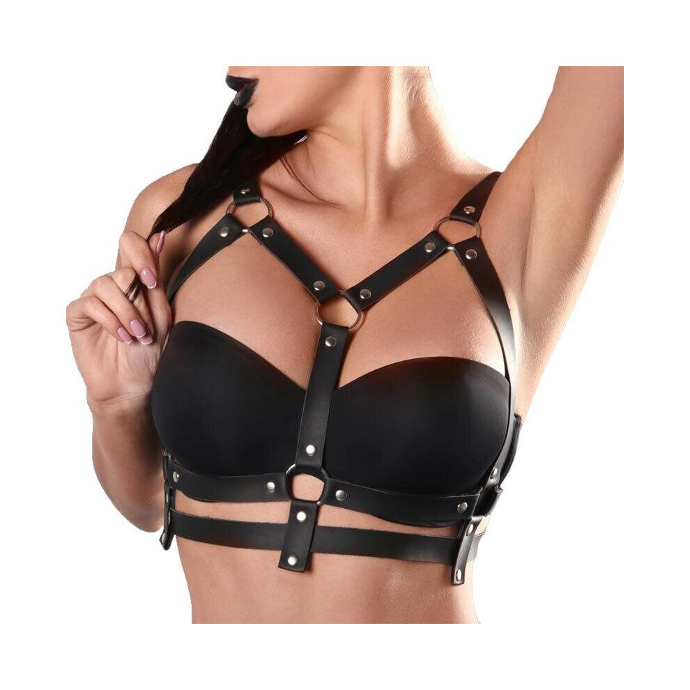 The Room Of Doom Black Leather Fetish Bra