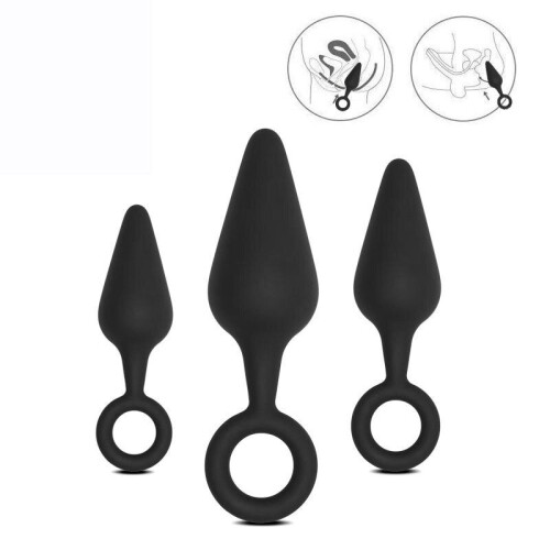 3 Pull Ring Butt Plugs
