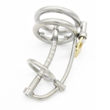 Spiked Chastity Device with Urethral Tube