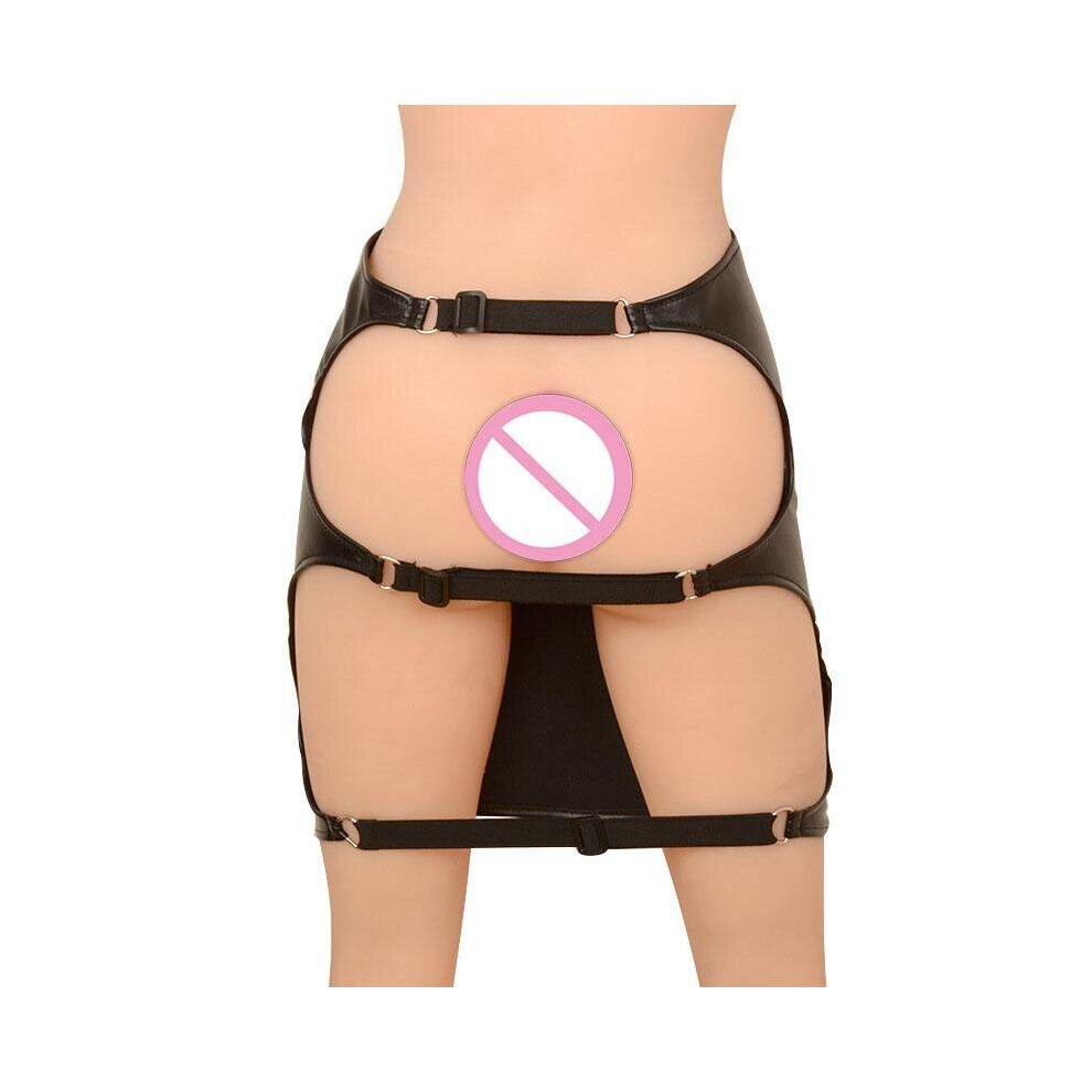 The Room Of Doom Black Fetish Mini Skirt