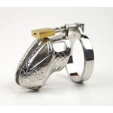 Snake Head Design Cock Chastity Cage