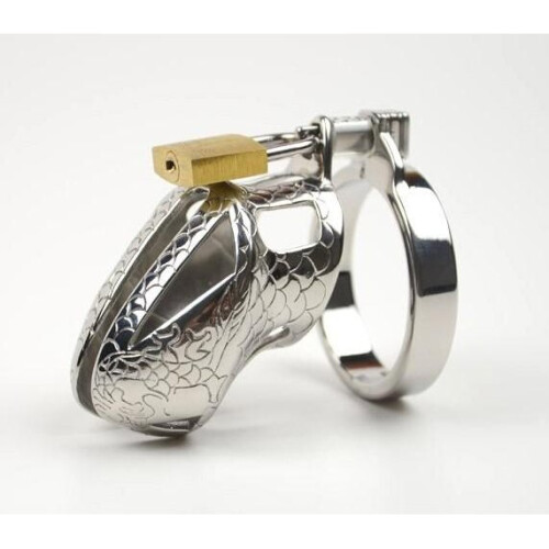 Snake Head Design Cock Chastity Cage