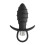 Vibrating Anal Toy with Texture and Pull Ring 1
