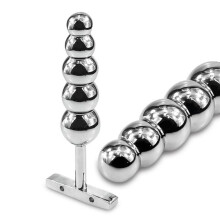 Beaded Anal Plug with Tbar