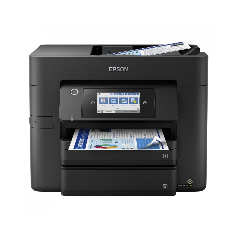 WorkForce Pro WF-4830DTWF, Inkjet Printers, MicroBusiness/Multi-fuction, A4, 4 Ink Cartridges, KCYM, Print, Scan, Copy,