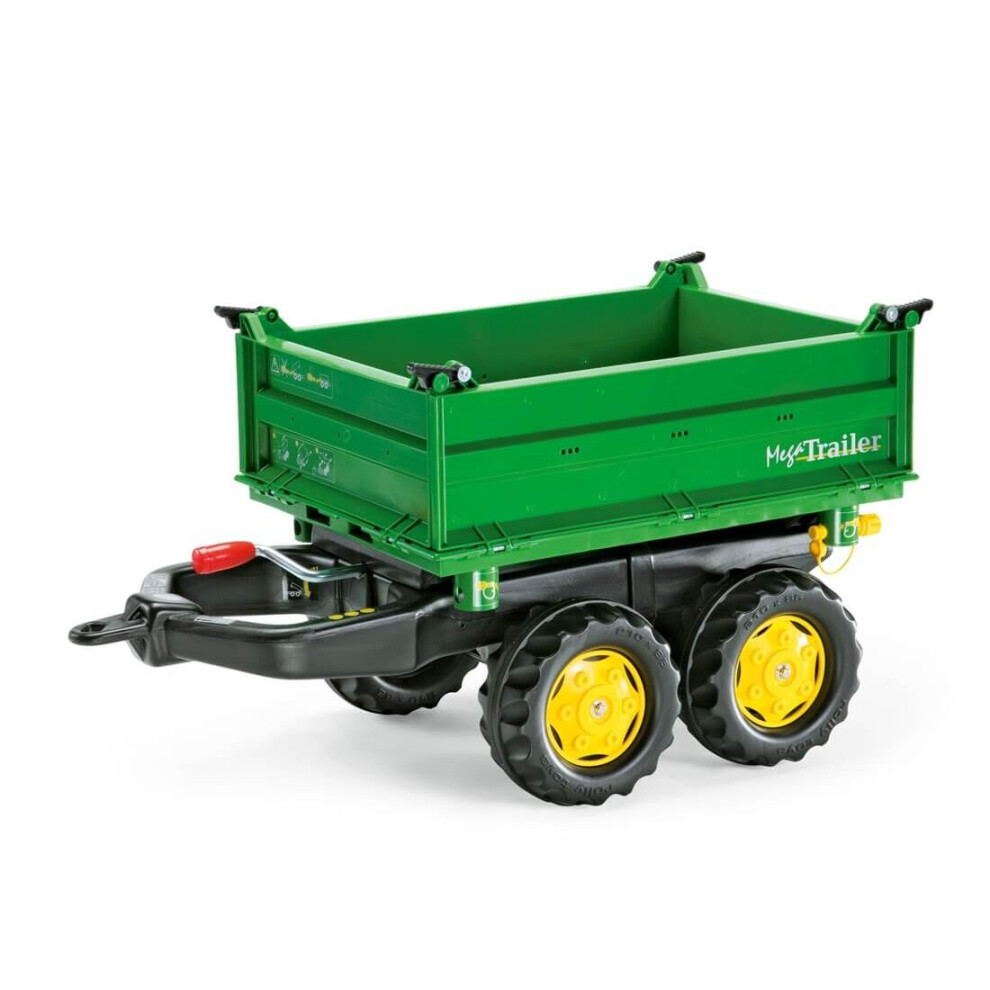 Photos - Toy Car Rolly Toys Mega Trailer - John Deere Green For 3 - 10 Years Old -Green 
