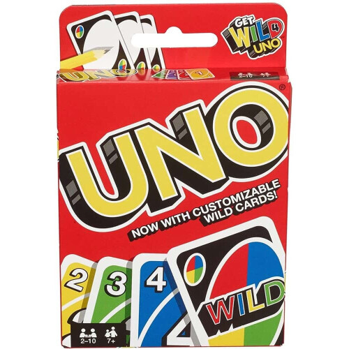 UNO Mattel Games Uno Classic Card Game For 7 Years Plus - Multicolor