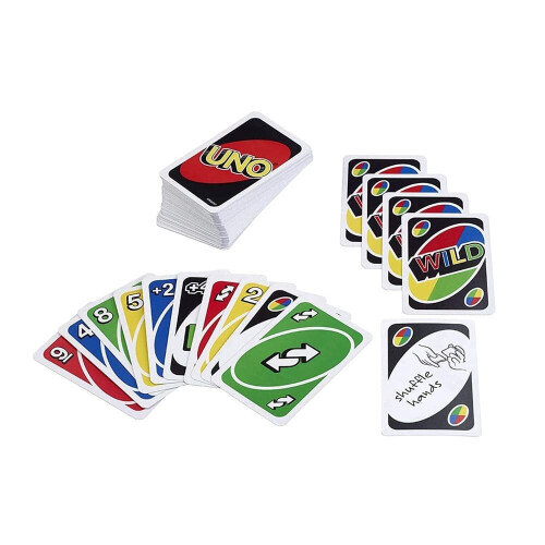 UNO Mattel Games Uno Classic Card Game For 7 Years Plus - Multicolor 2