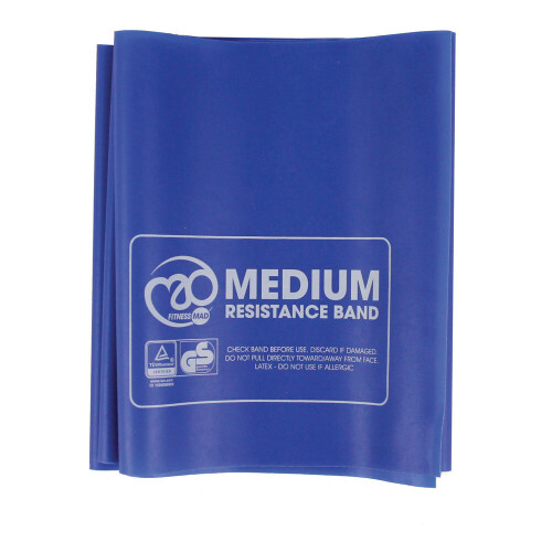 Fitness Mad Fitness Mad Μπλε μεσαία ζώνη αντίστασης μόνο 1.5m x 15cm