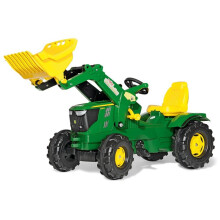 Rolly Toys John Deere 6210R Tractor With Frontloader For 3 - 8 Year Old-Green