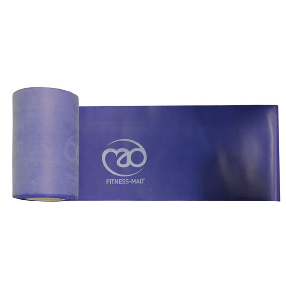 Fitness Mad Blue Resistance Band Roll 15cm x 15m Medium Resistance