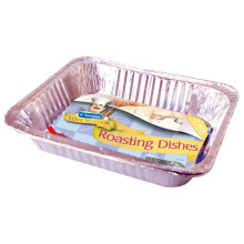 Kingfisher 2 Pack Of Large Foil Roasting Trays 5.8 x 32 x 26.5cm